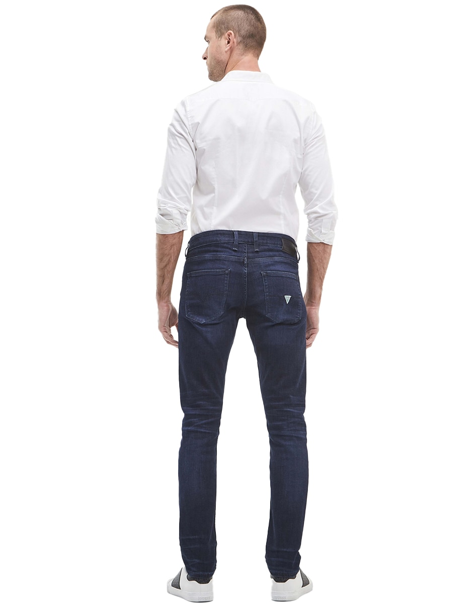 Jeans slim deslavado para hombre 3