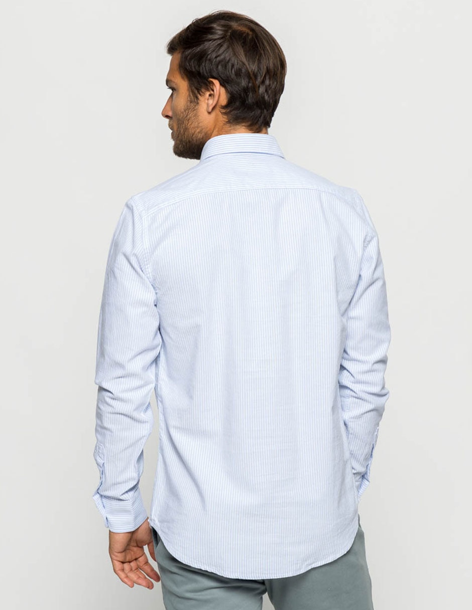 Camisa casual de algodón manga larga para hombre 2