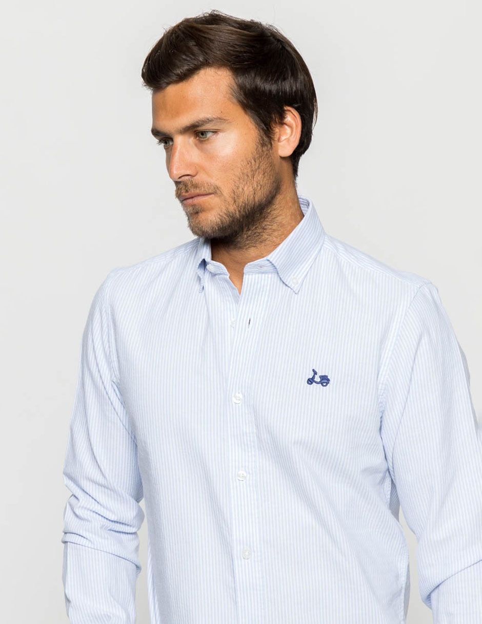Camisa casual de algodón manga larga para hombre 3