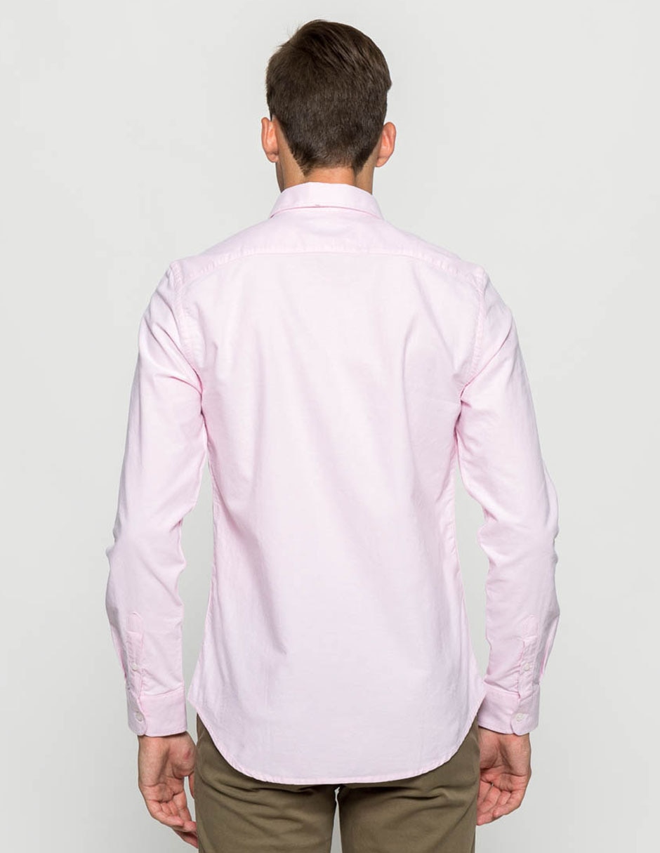 Camisa casual de algodón manga larga para hombre 2