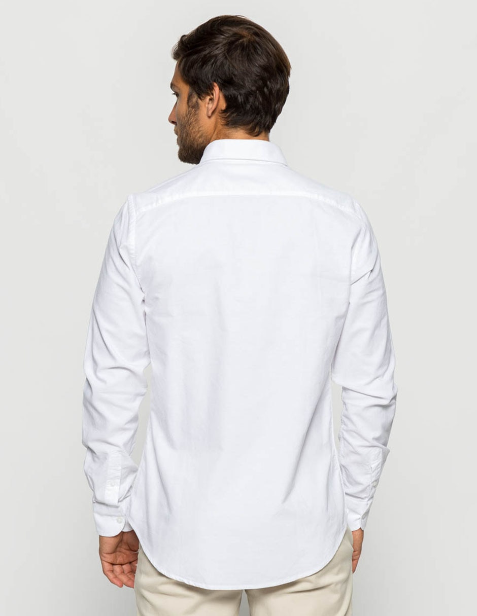Camisa casual de algodón manga larga para hombre 4