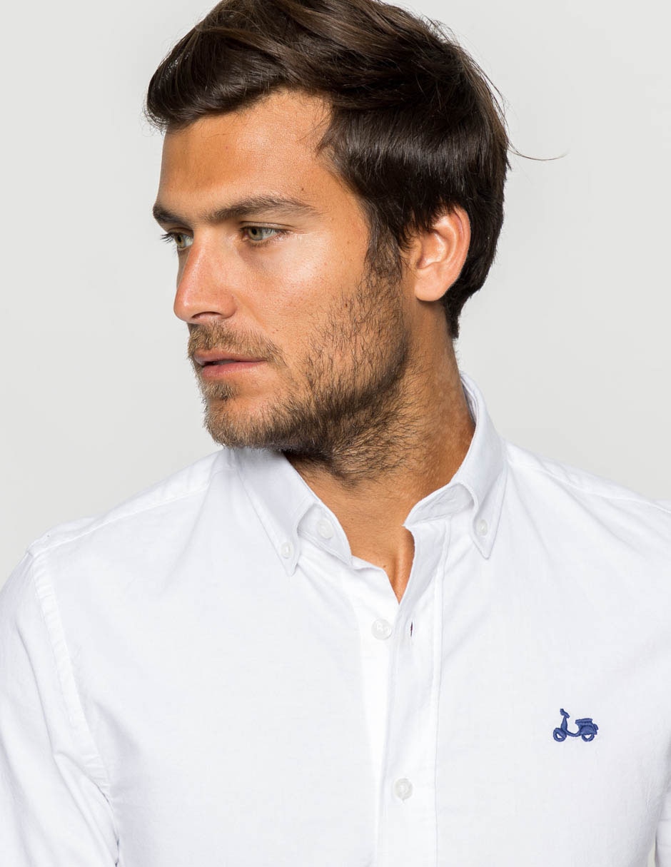 Camisa casual de algodón manga larga para hombre 5