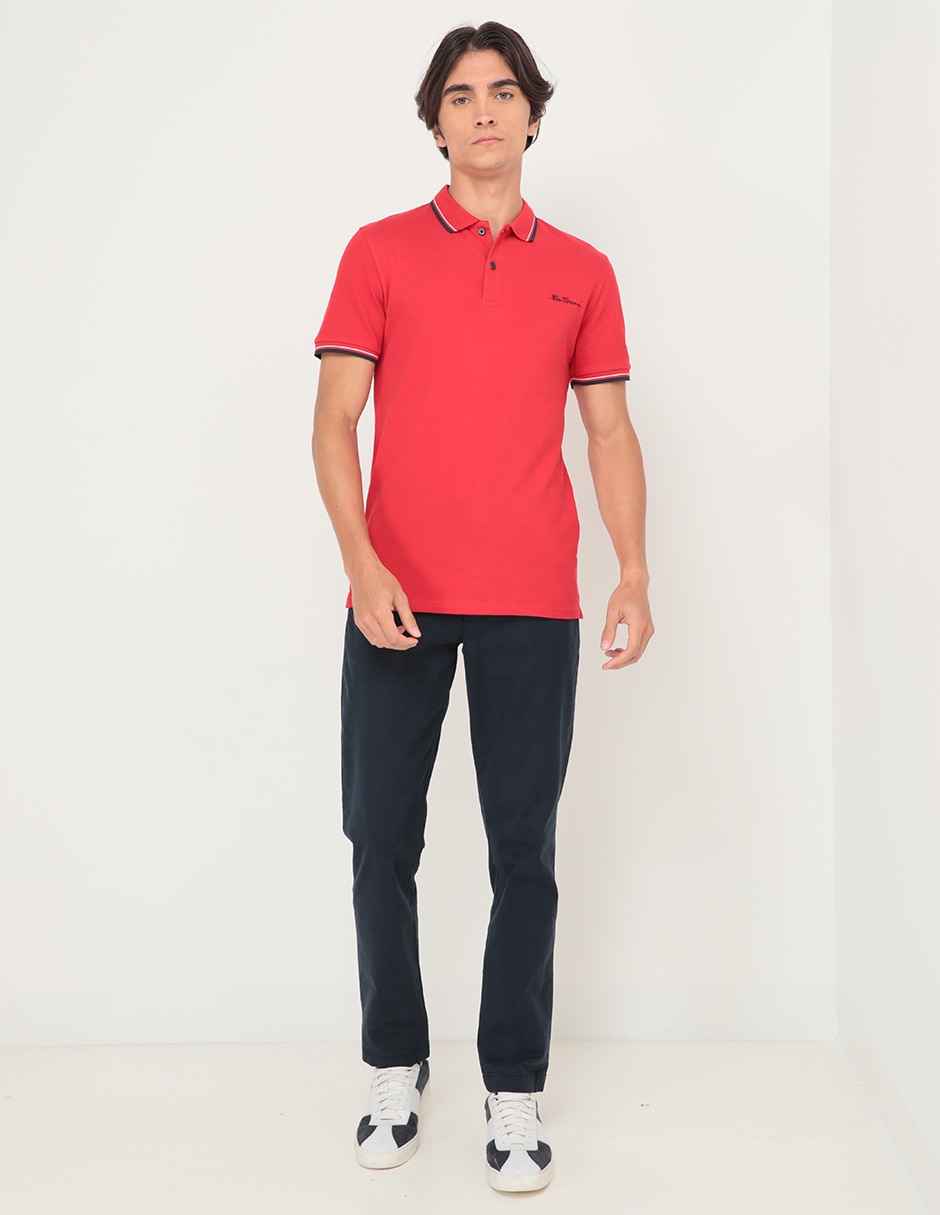 PLAYERA POLO BEN SHERMAN 593, M, ROJO