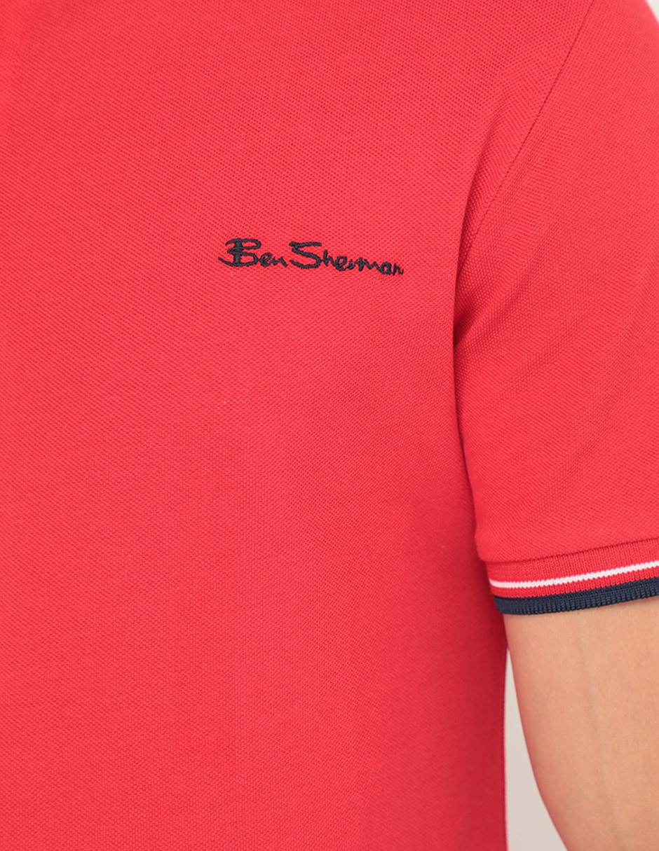 PLAYERA POLO BEN SHERMAN 593, M, ROJO