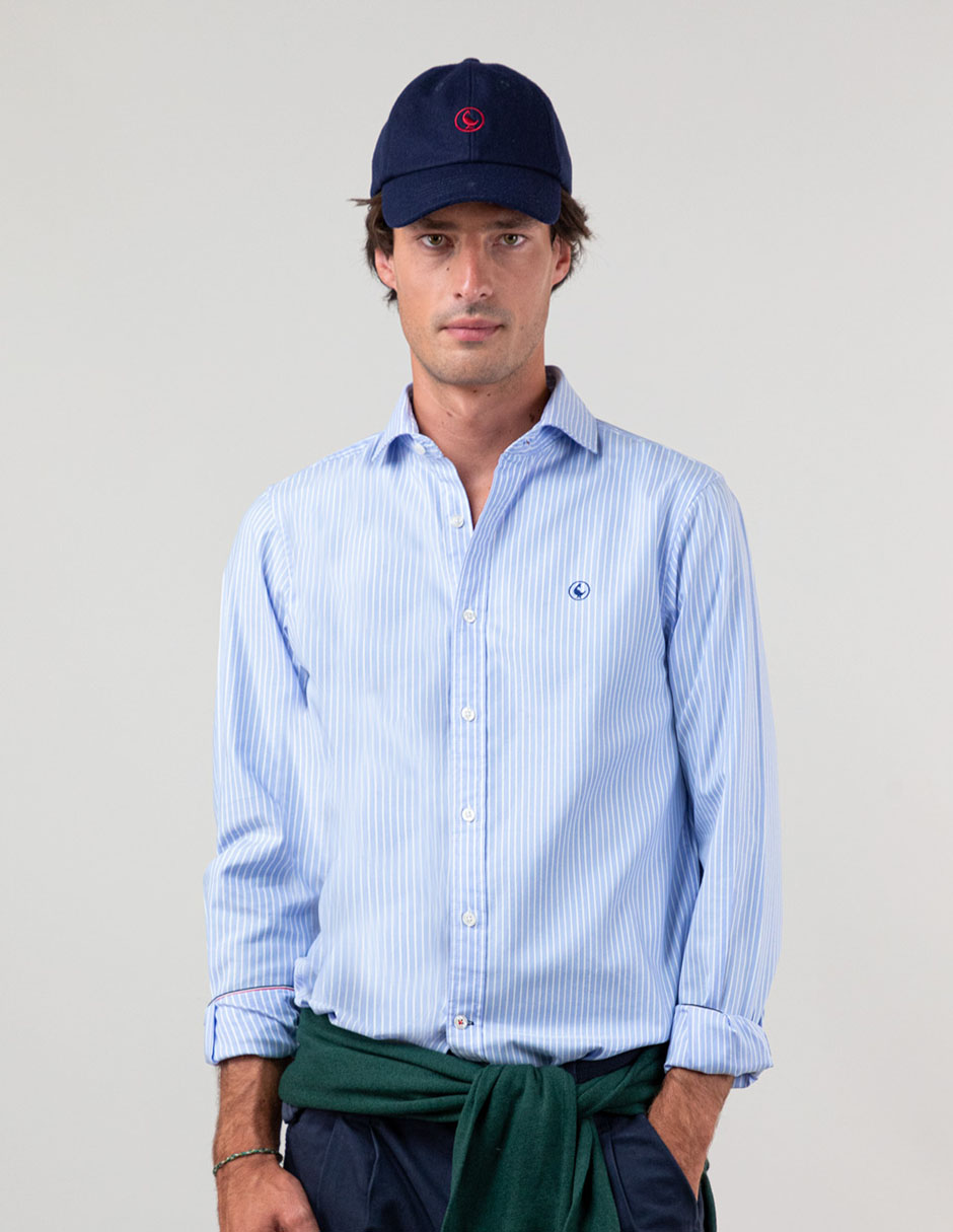 Camisa casual de algodón manga larga para hombre 1