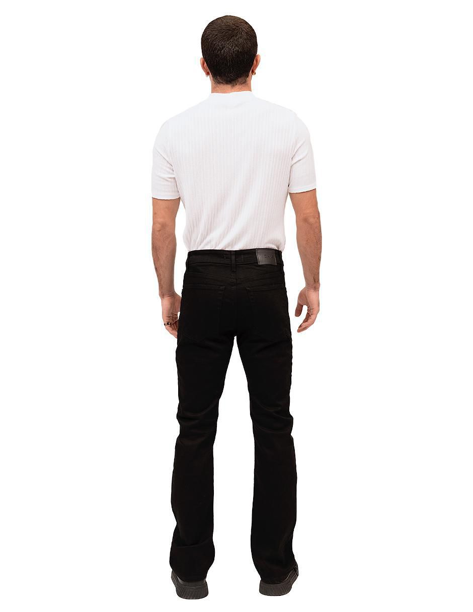 Jeans straight lavado obscuro para hombre 2