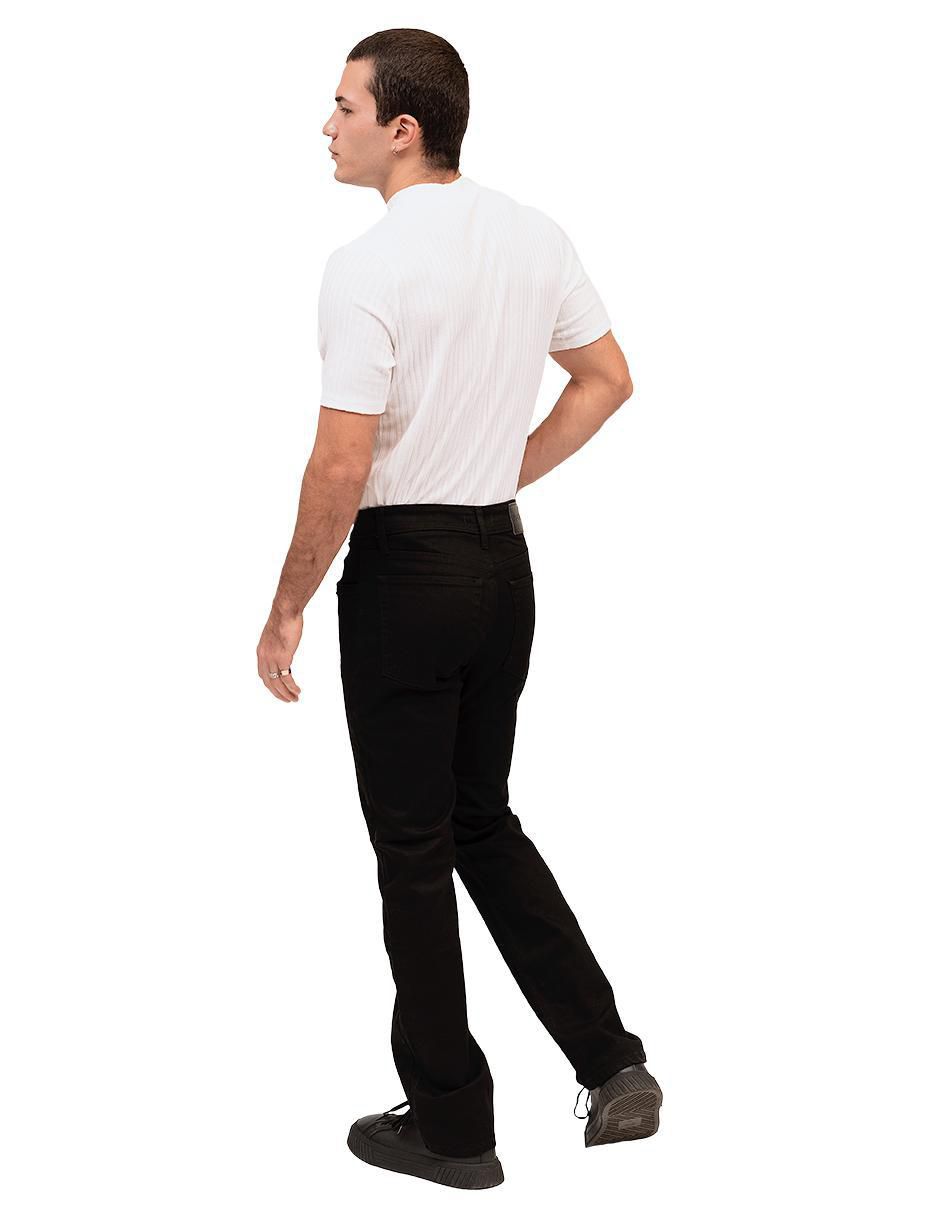 Jeans straight lavado obscuro para hombre 3