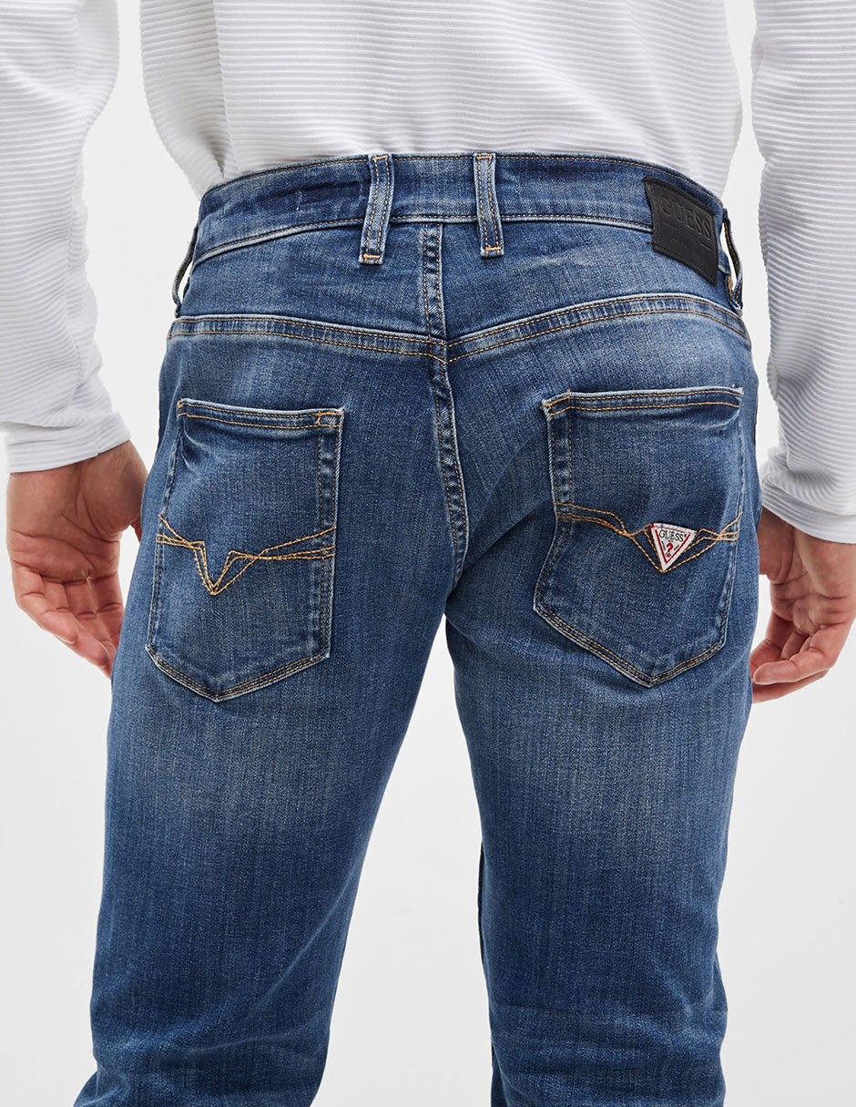Jeans regular deslavado para hombre 3