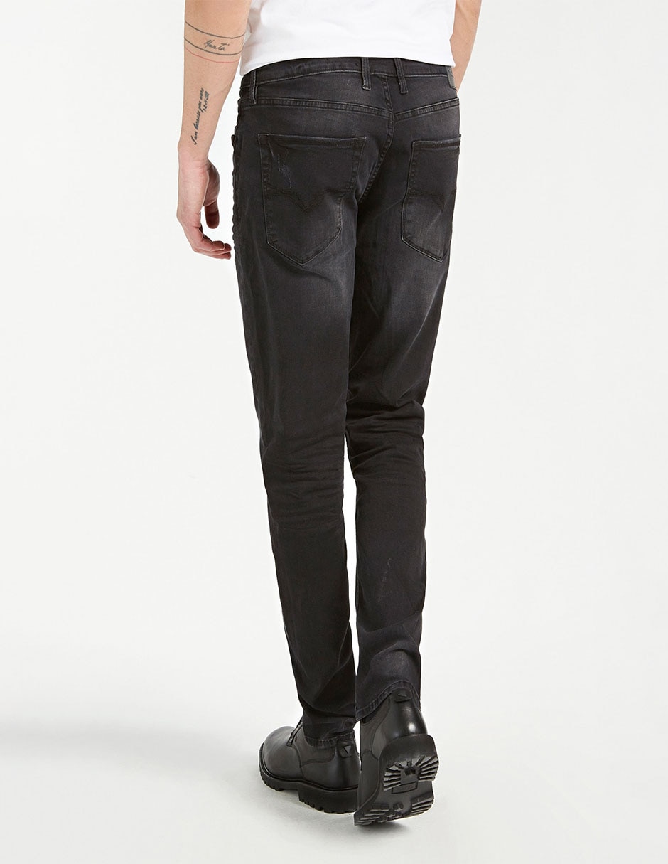Jeans slim deslavado para hombre 3