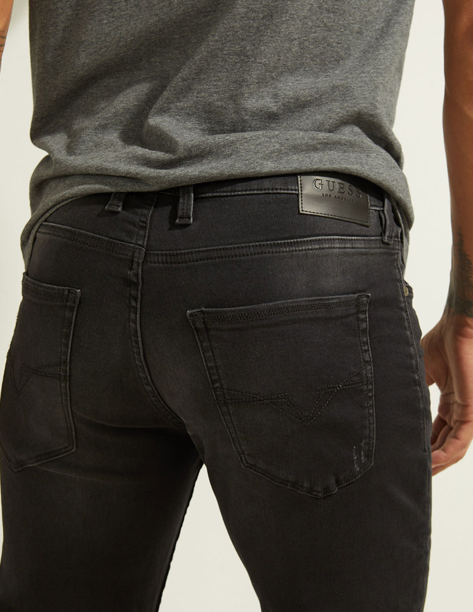 Jeans slim deslavado para hombre 4