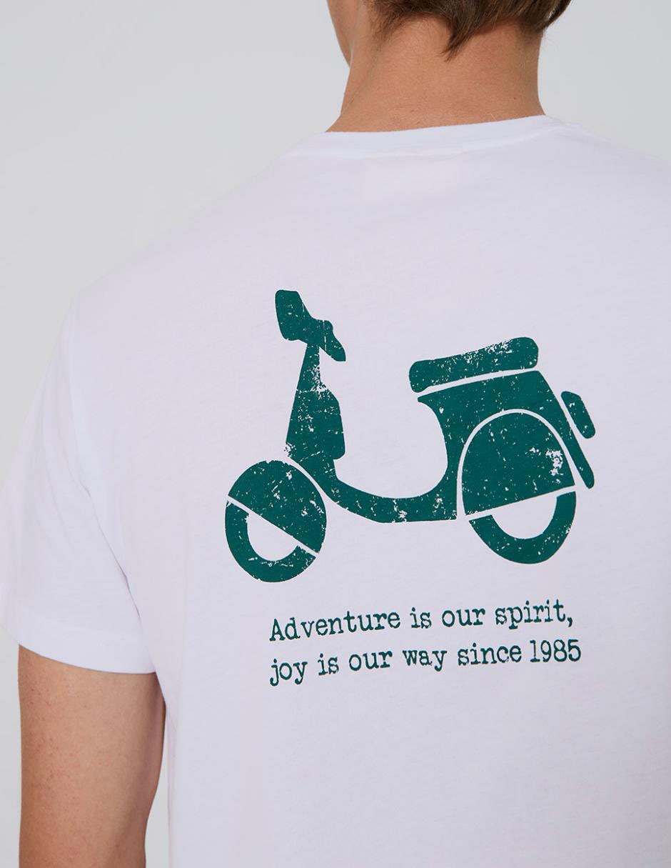 Scooter Camisa Vespa Hombre Scotta Marca Ropa Logo Moto Vespa