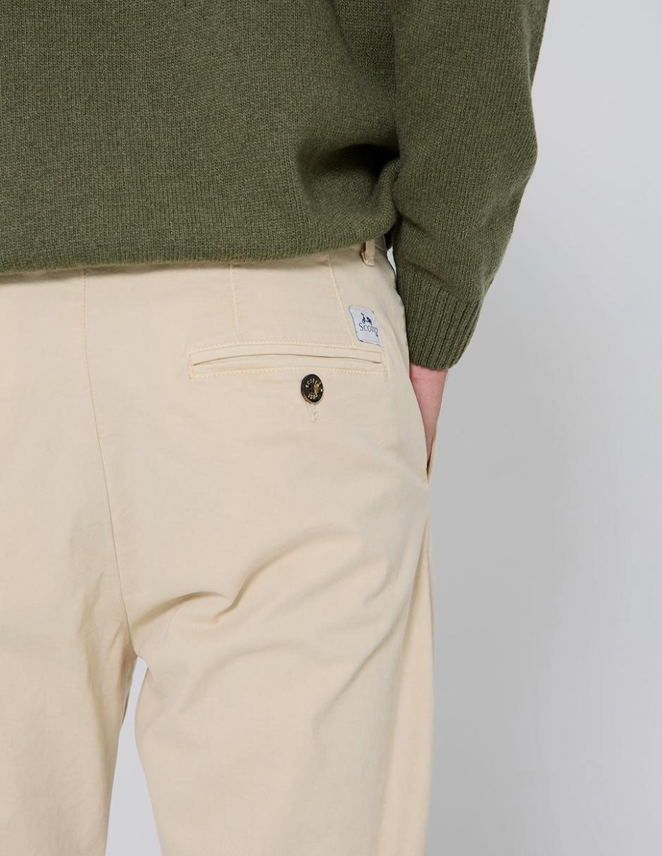Pantalón chino recto de algodón para hombre 5