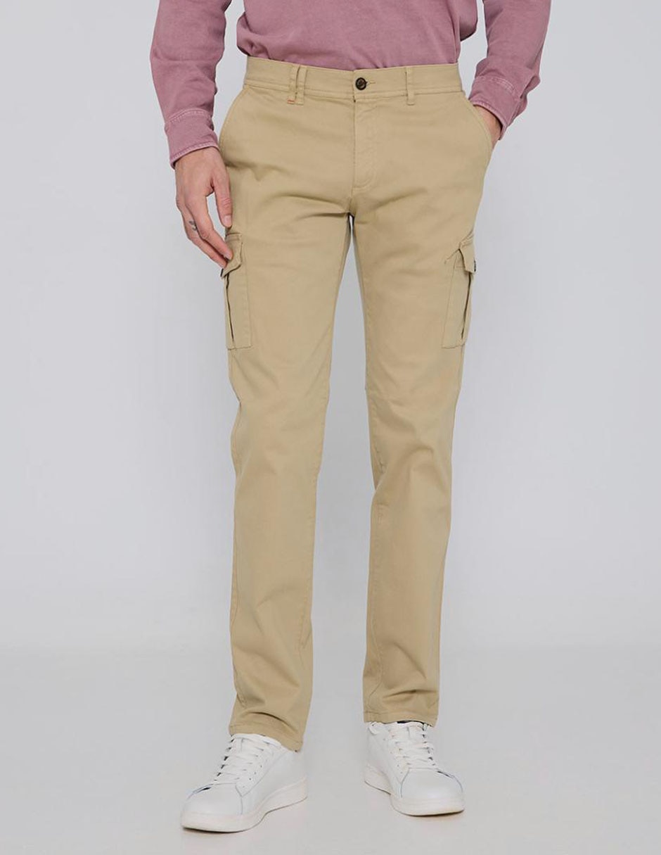 Pantalón cargo recto de algodón para hombre Pantalón cargo recto de algodón para hombre