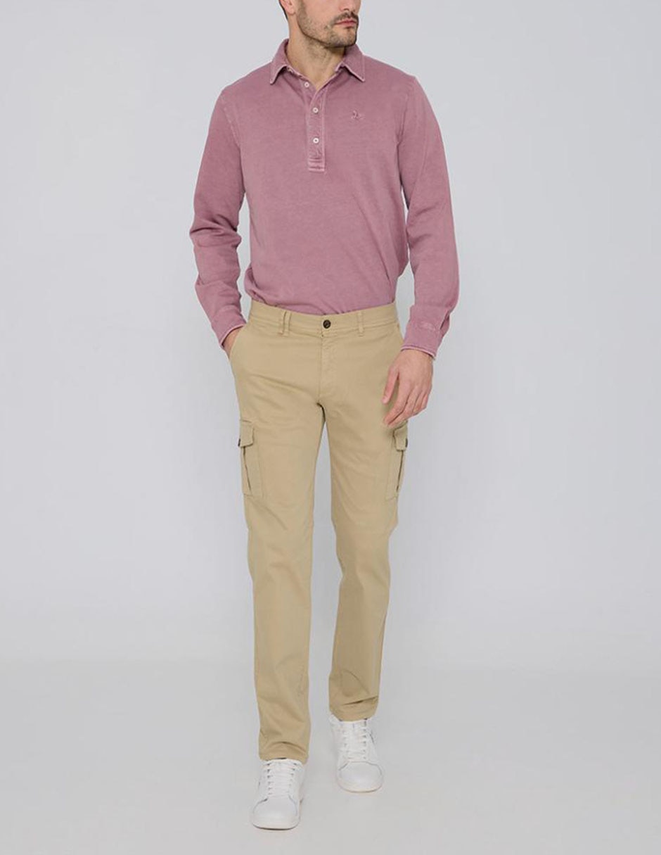 Pantalón cargo recto de algodón para hombre 3