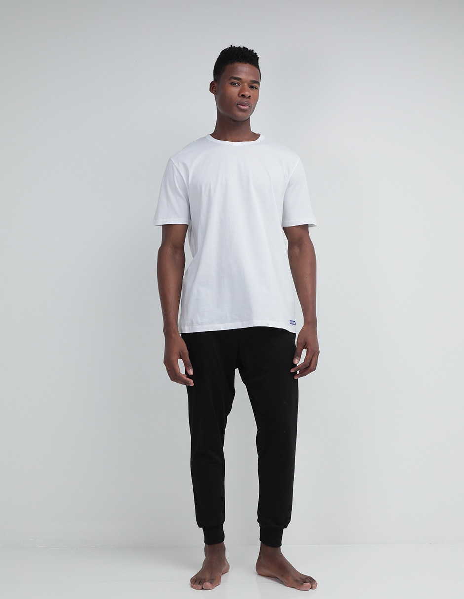 Set playera cuello redondo para hombre