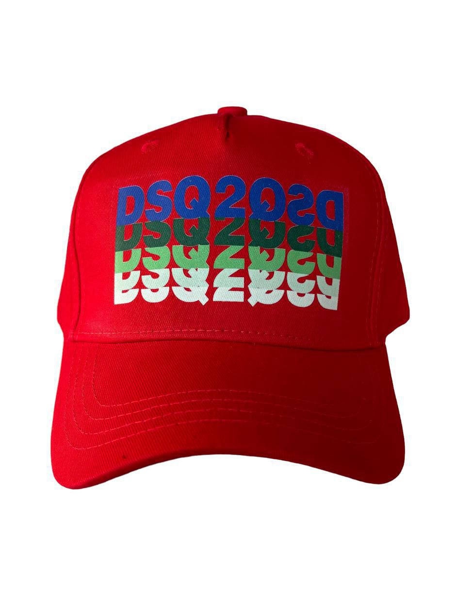 Gorra con visera curva Dquared Red para hombre 2
