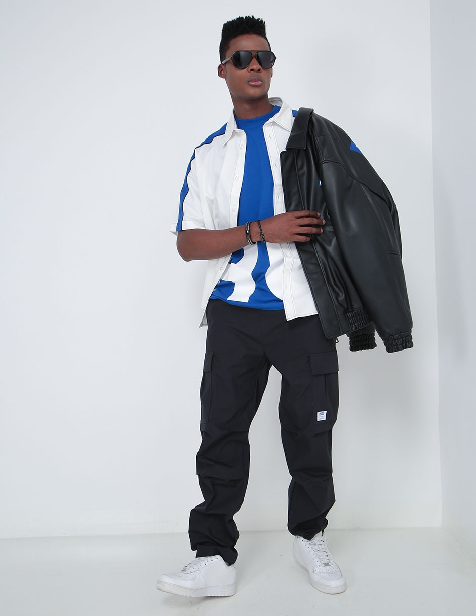 Pants regular con jareta para hombre 3