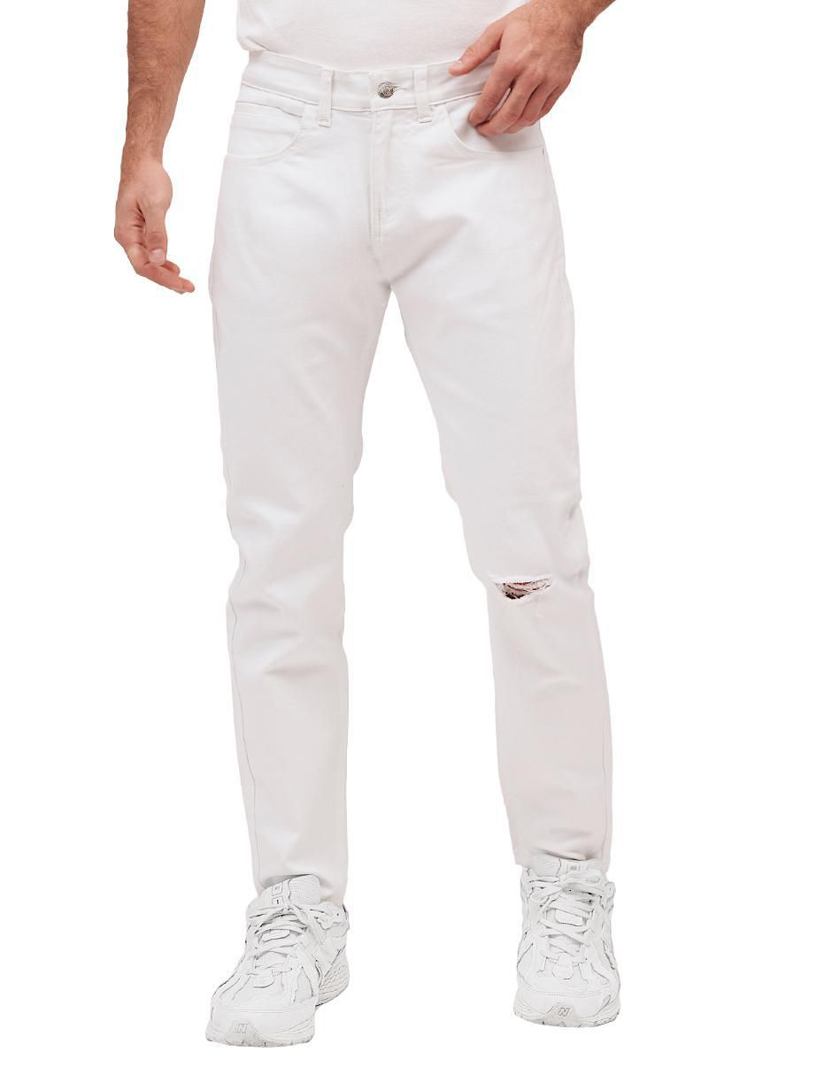 Pantalones blancos skinny hombre sale