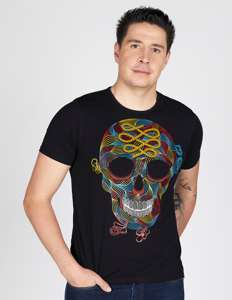 Playera Marca De Ropa Con Simbolo De Calavera Ay Güey Marca De - Main Image