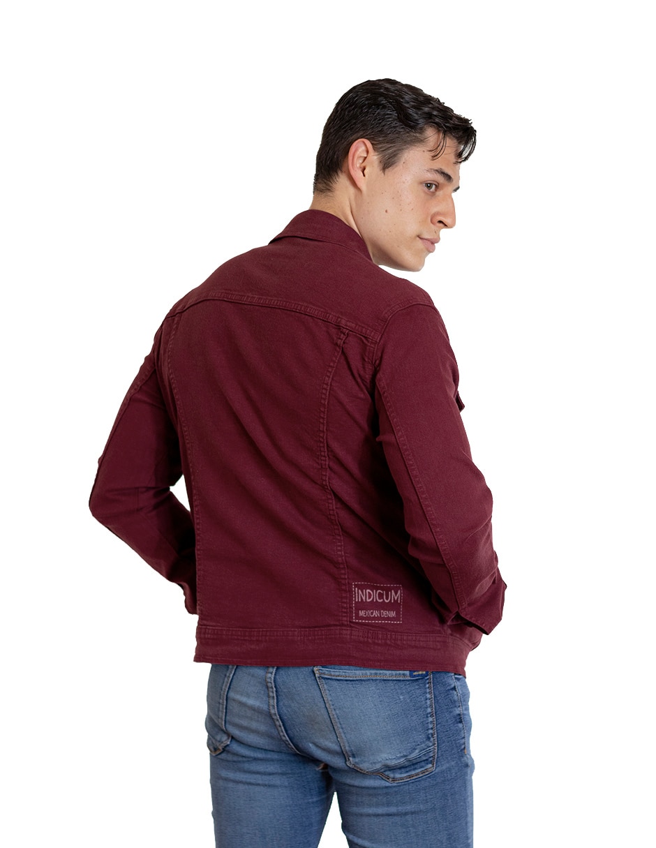 Chamarra de mezclilla con bolsillos para hombre 3