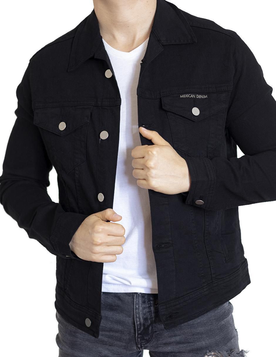 Chamarra de mezclilla con bolsillos para hombre 3
