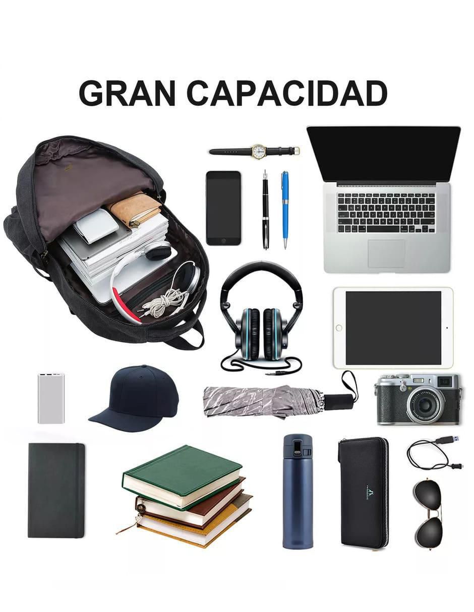 Mochila para viaje impermeable para hombre