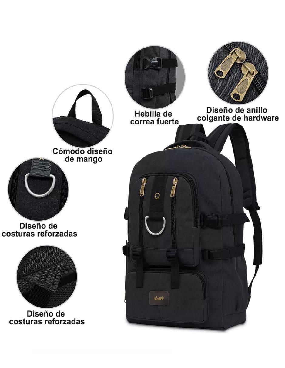 Mochila para viaje impermeable para hombre