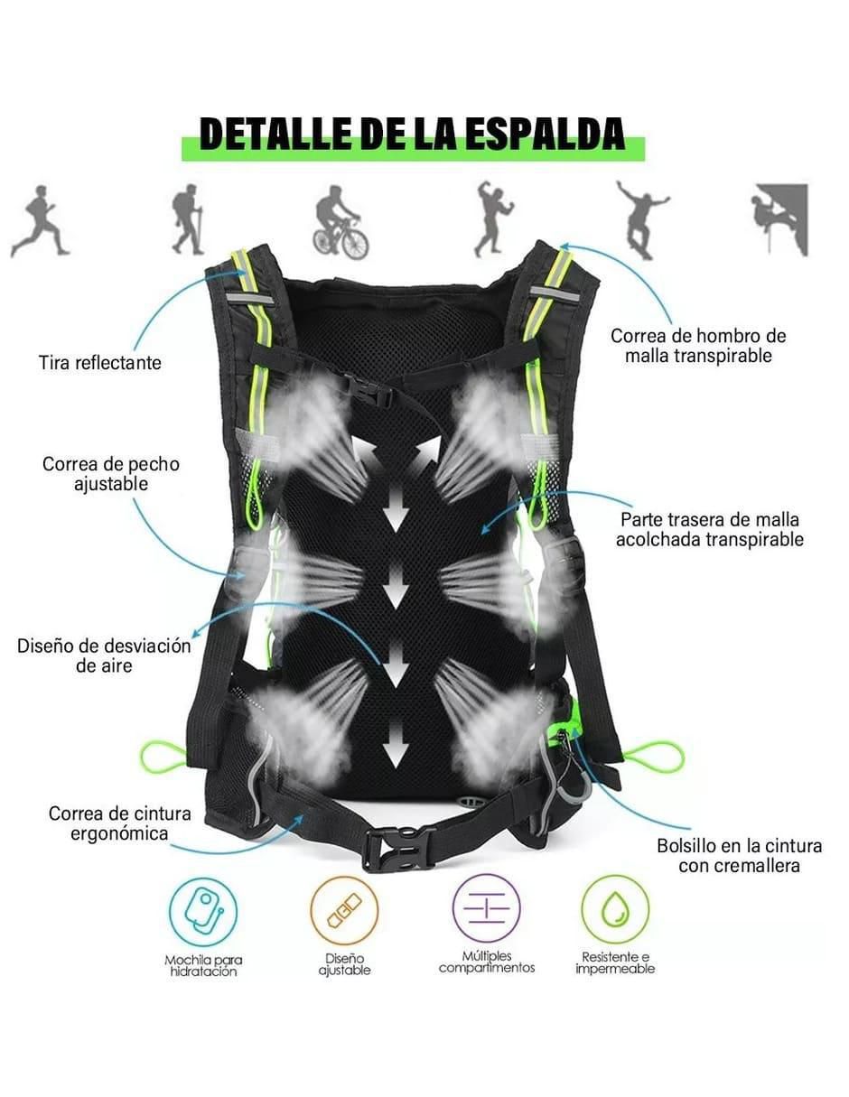 Mochila de hidratación impermeable para hombre 2