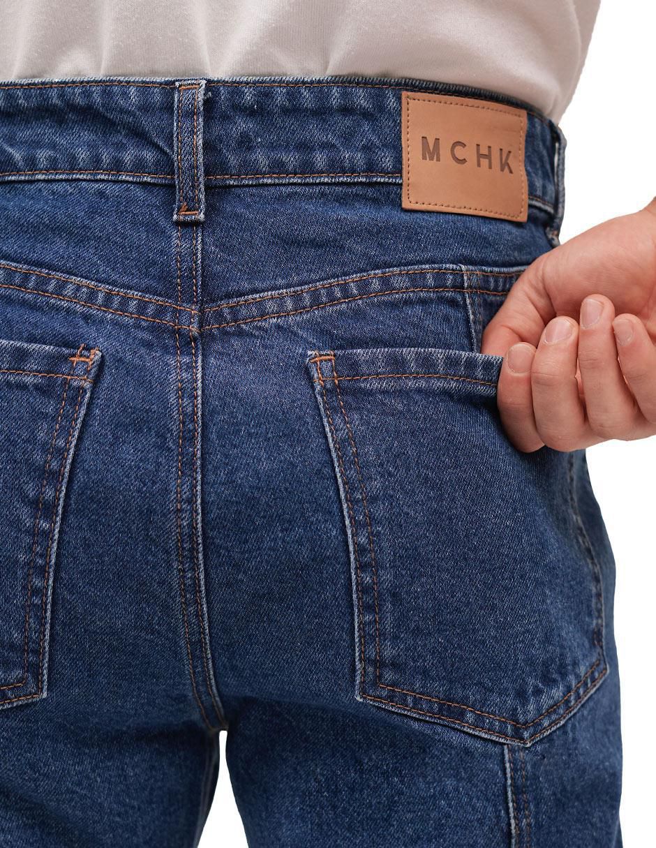 Jeans slim lavado obscuro para hombre 5