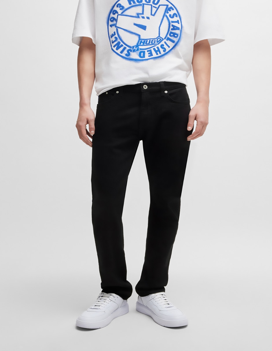 Jeans slim 001 Ash lavado obscuro para hombre