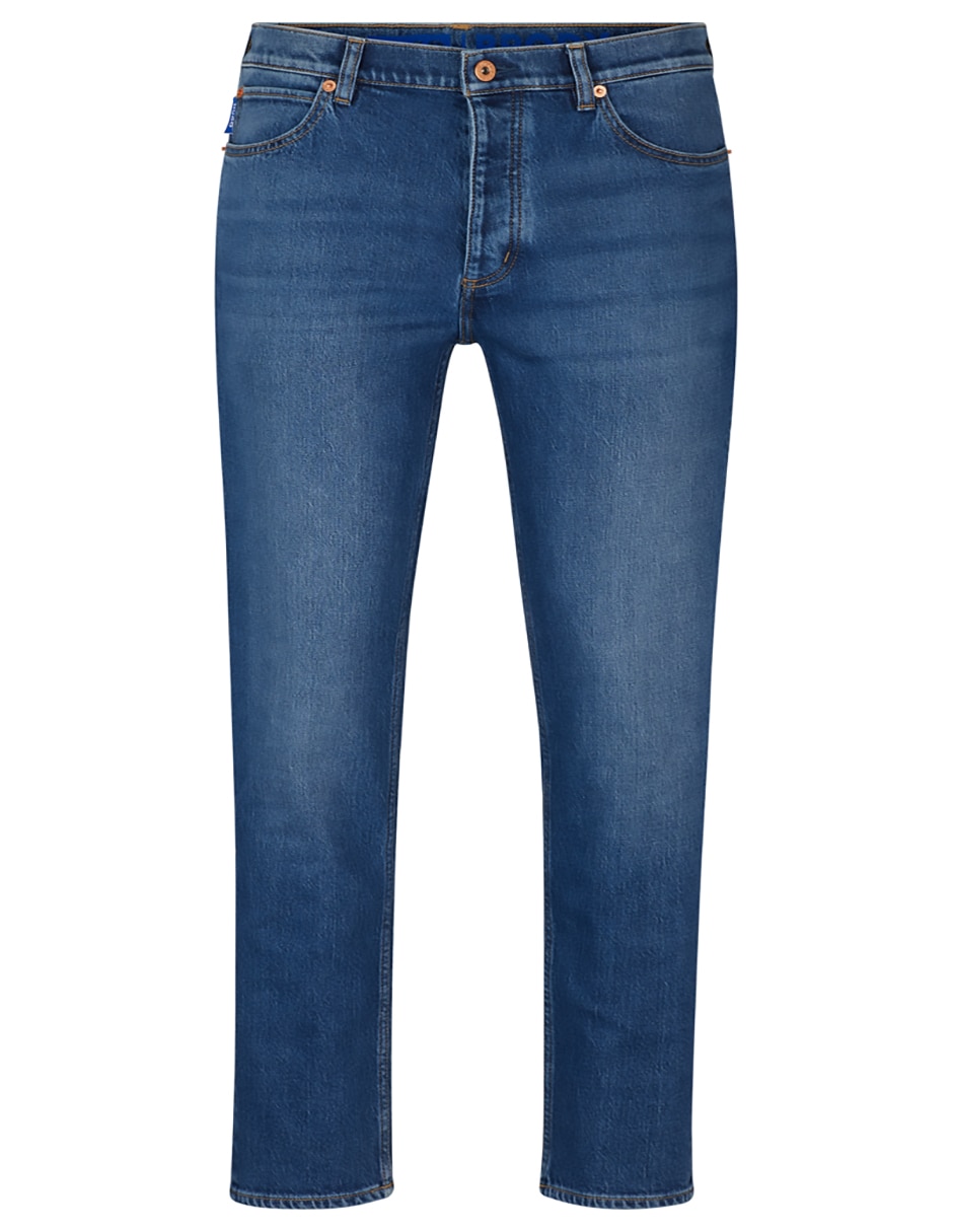Jeans carpenter straight deslavado para hombre 4