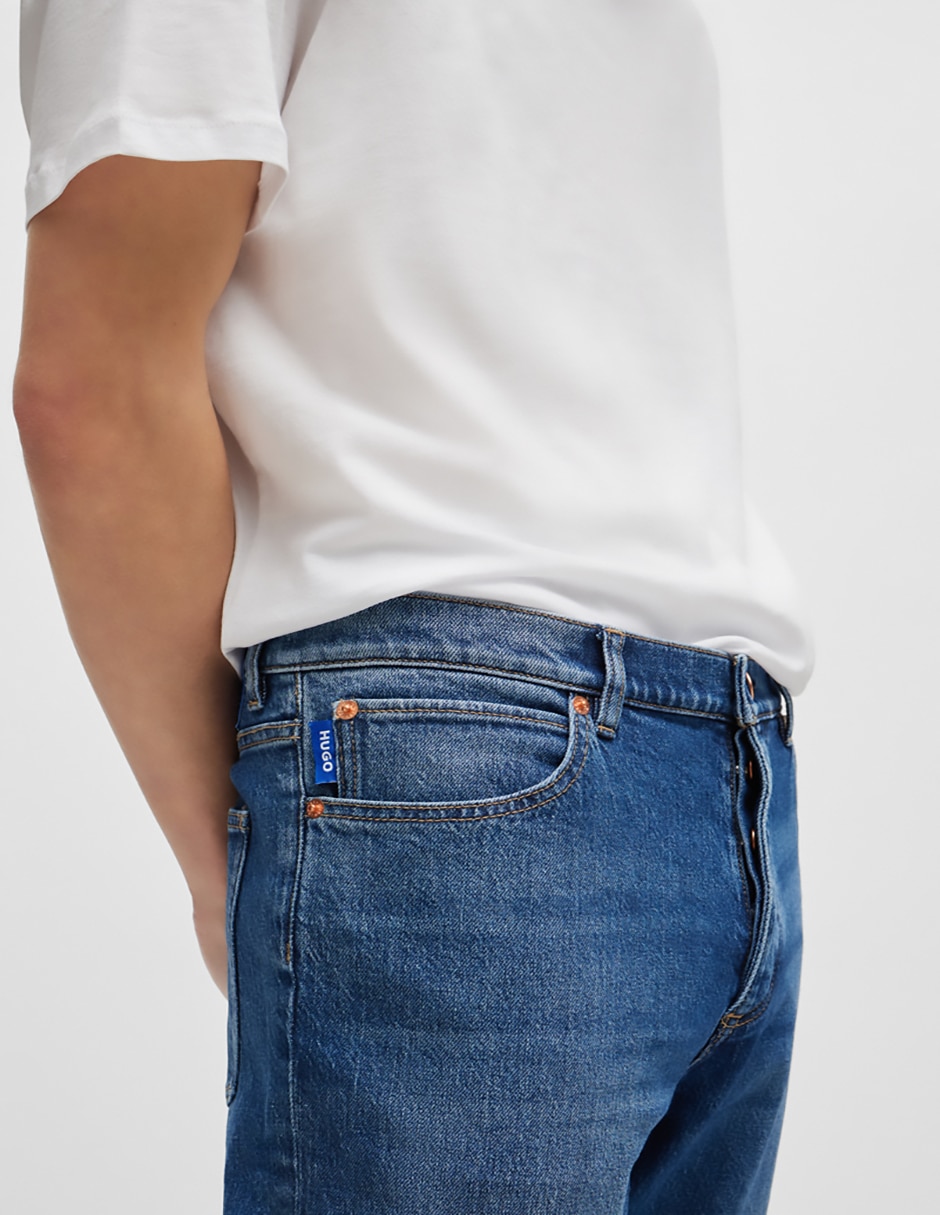 Jeans carpenter straight deslavado para hombre 5