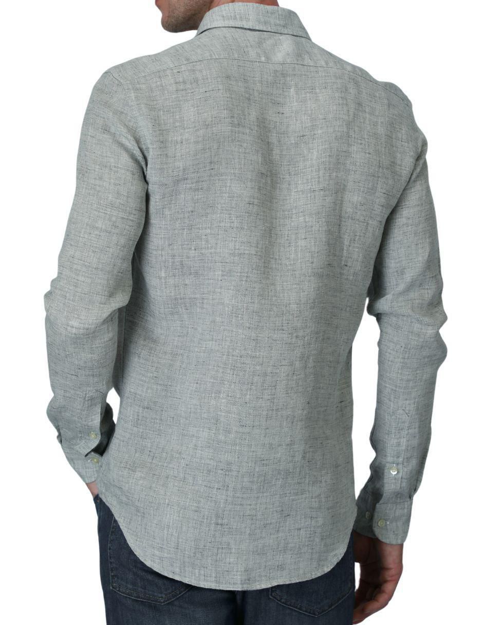Camisa casual manga larga para hombre 2