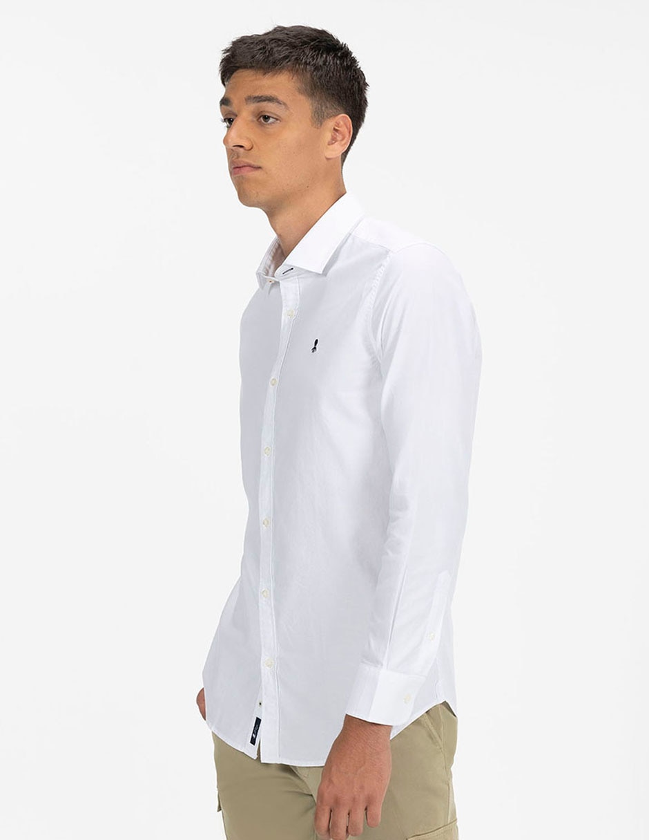 Camisa casual de algodón manga larga para hombre 5