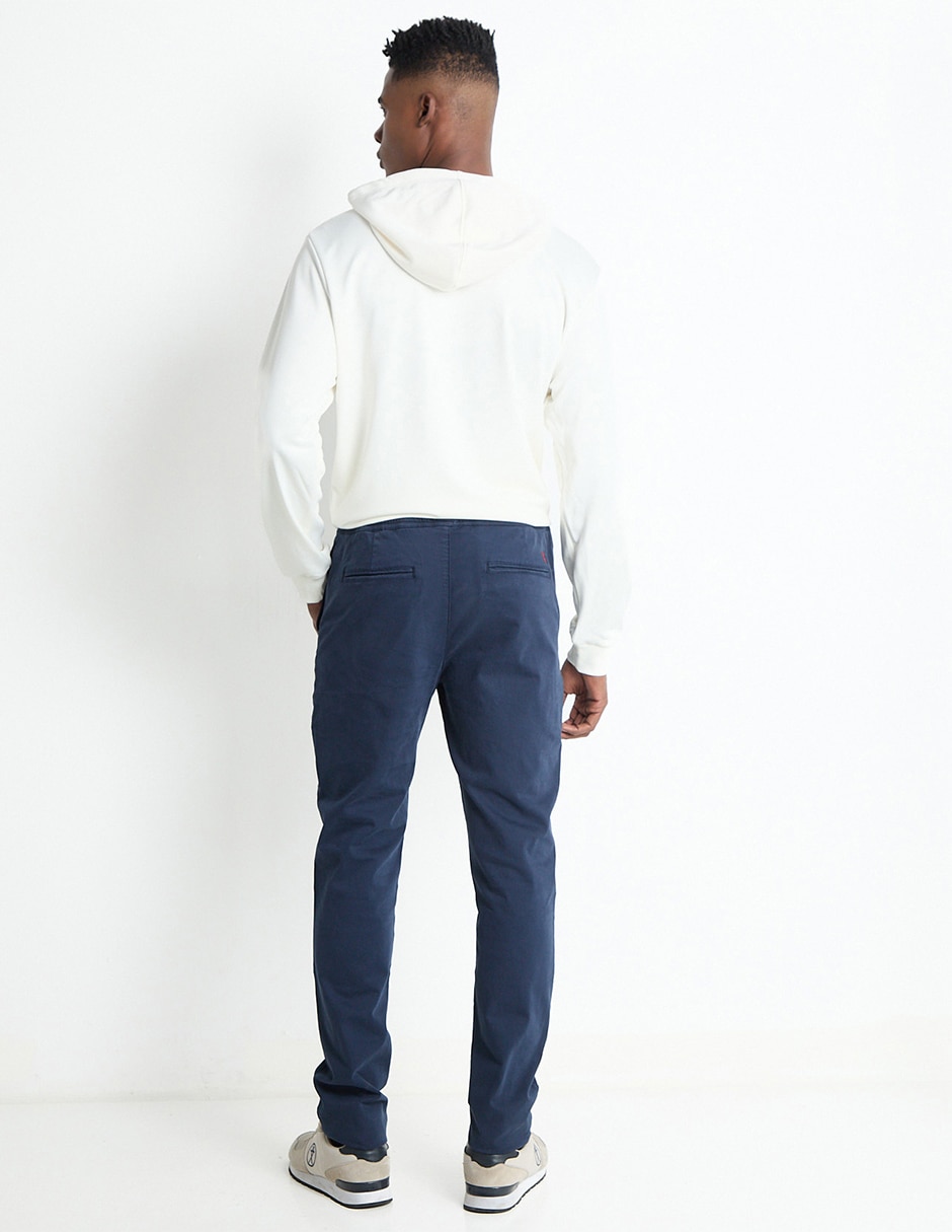 Pantalón chino slim de algodón para hombre 2