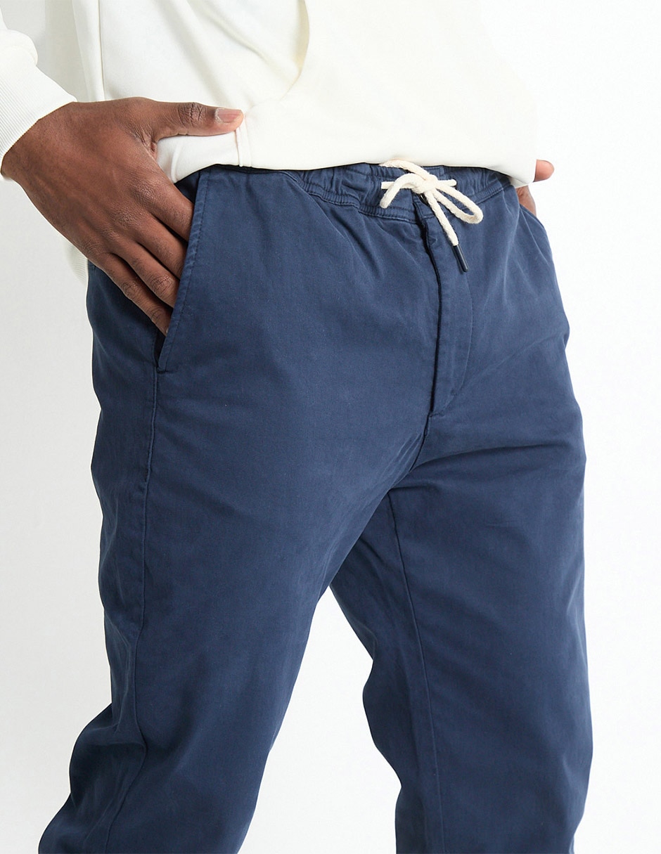 Pantalón chino slim de algodón para hombre 4
