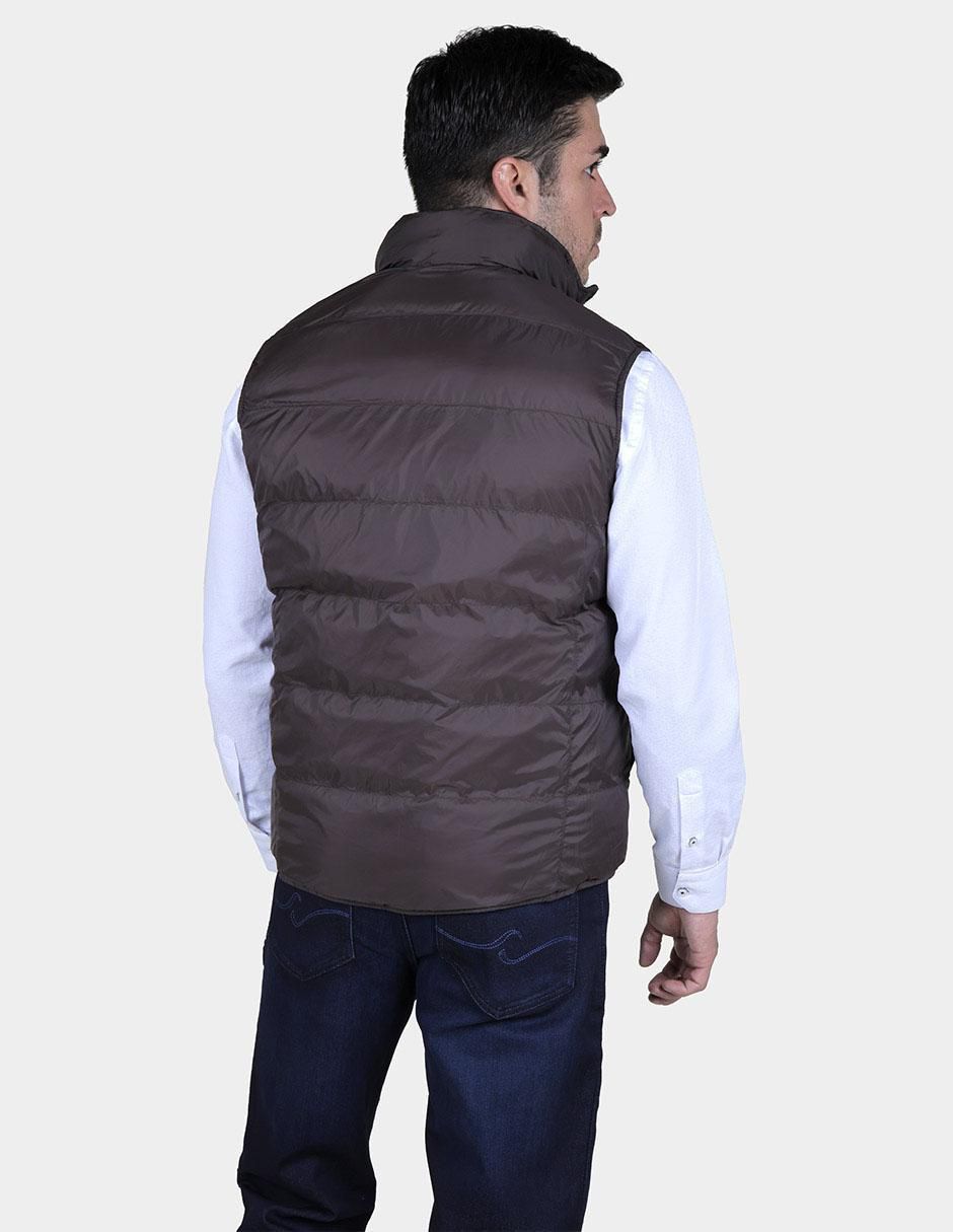 Chaleco piel reversible para hombre 5
