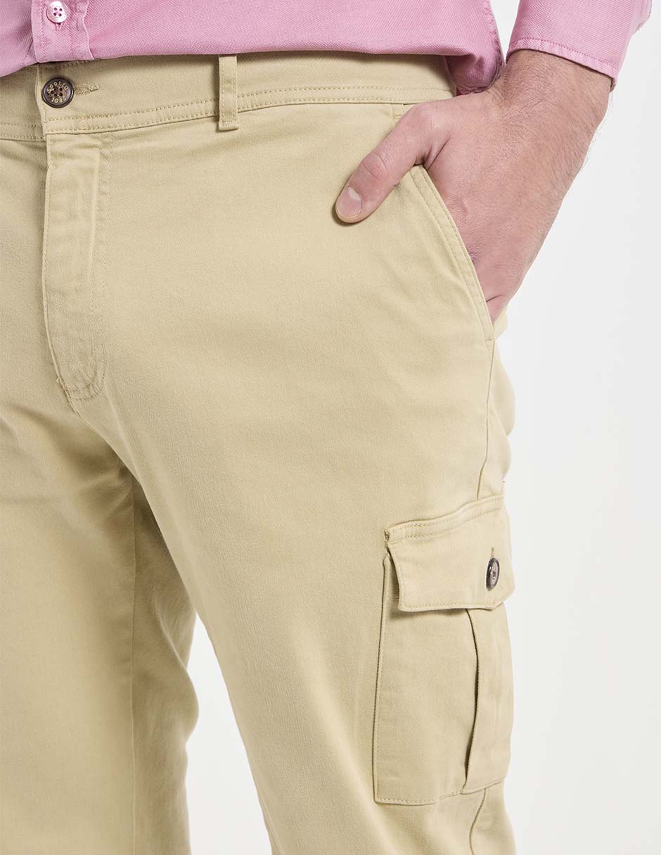Pantalón slim de algodón para hombre 6