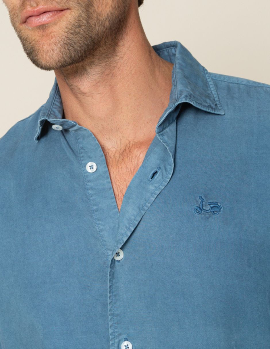 Camisa casual de algodón manga larga para hombre 3