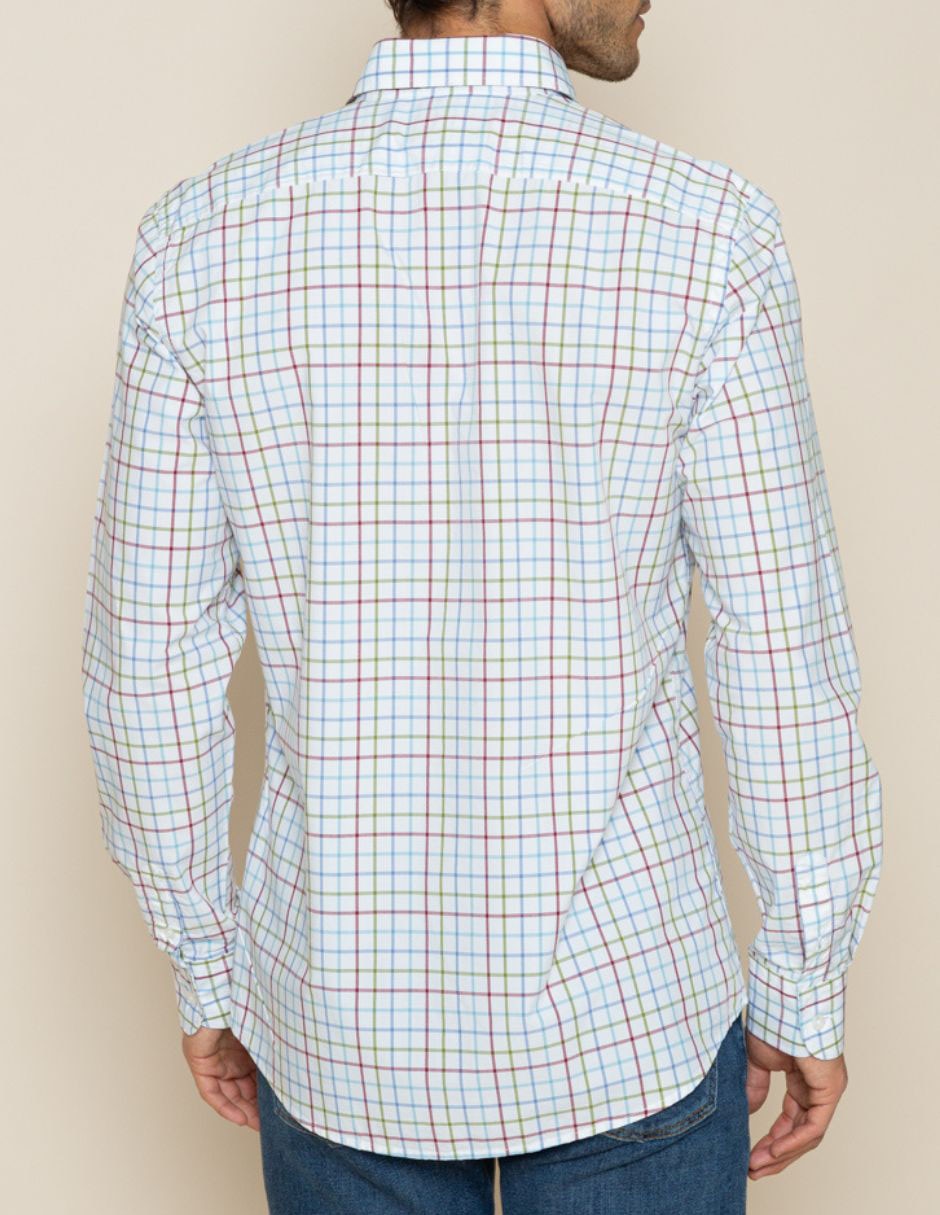 Camisa casual de algodón manga larga para hombre 2