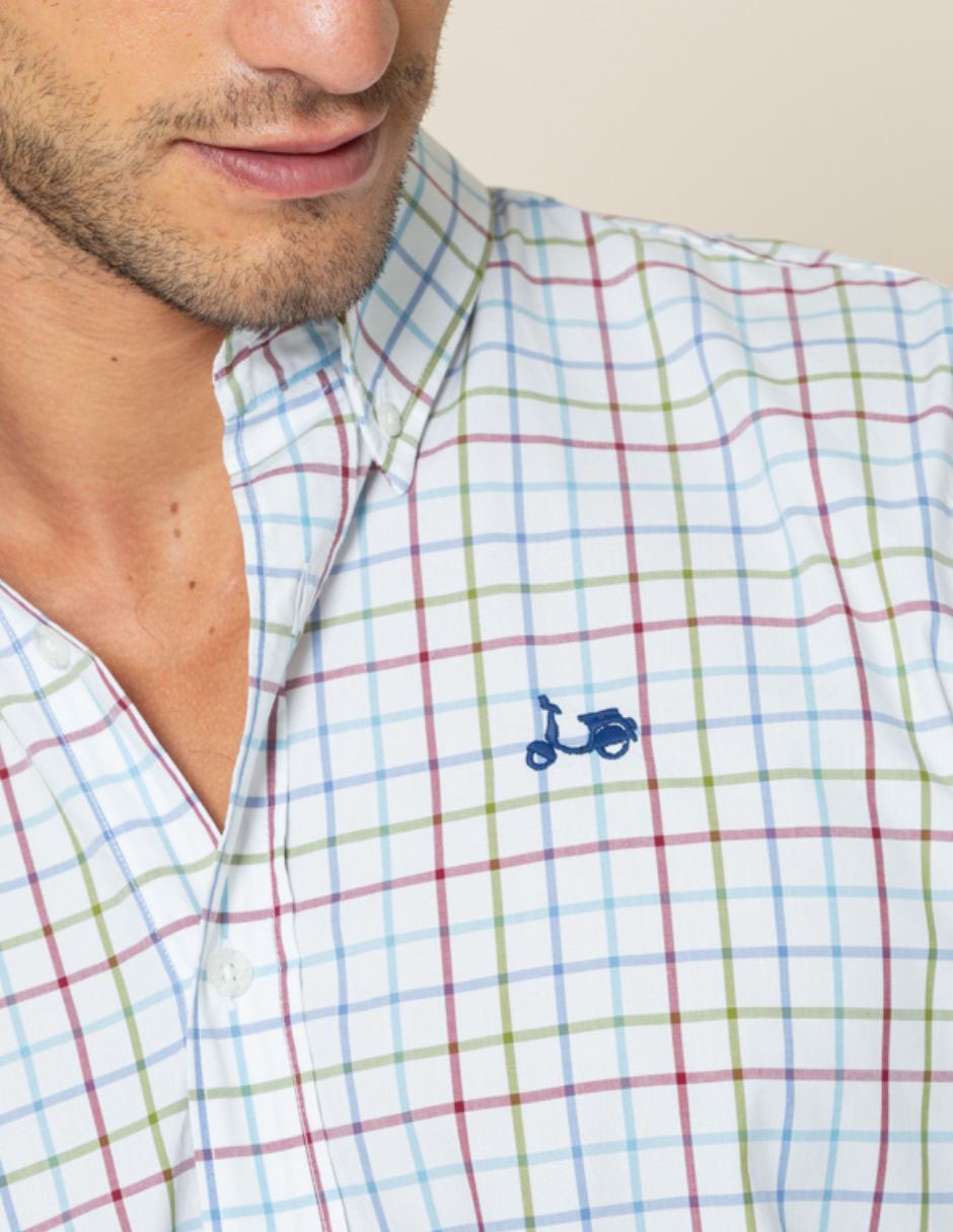 Camisa casual de algodón manga larga para hombre 3