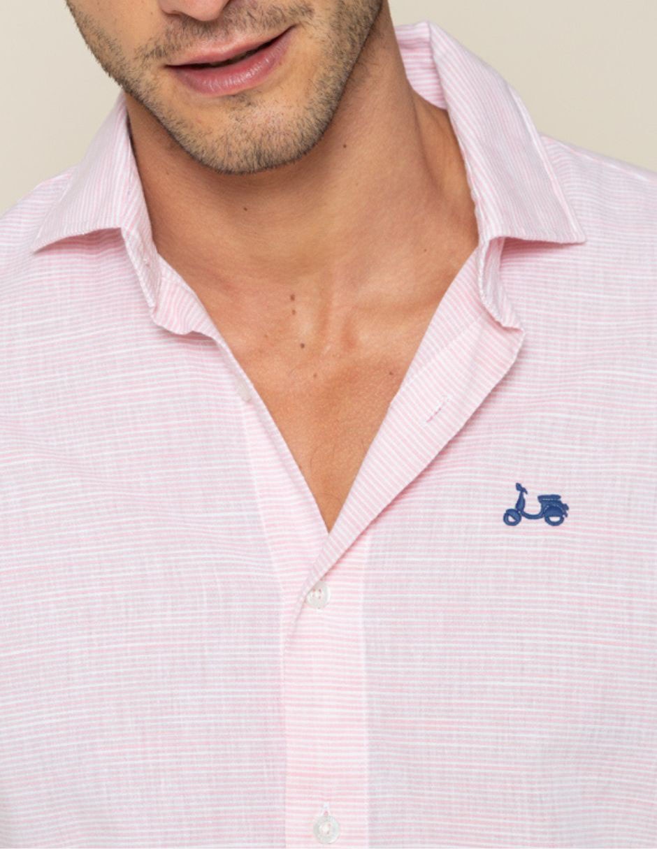 Camisa casual de algodón manga larga para hombre 3