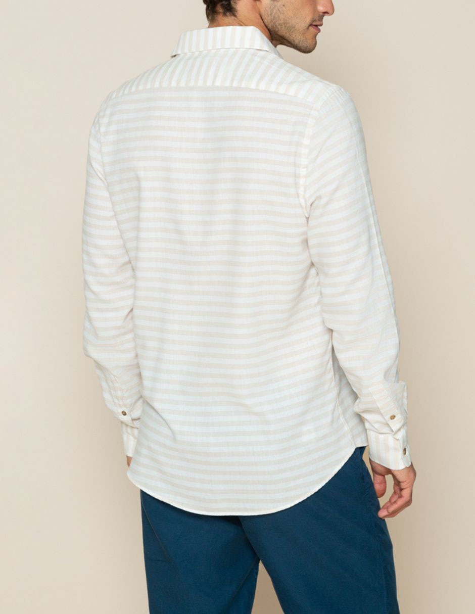 Camisa casual manga larga para hombre 2