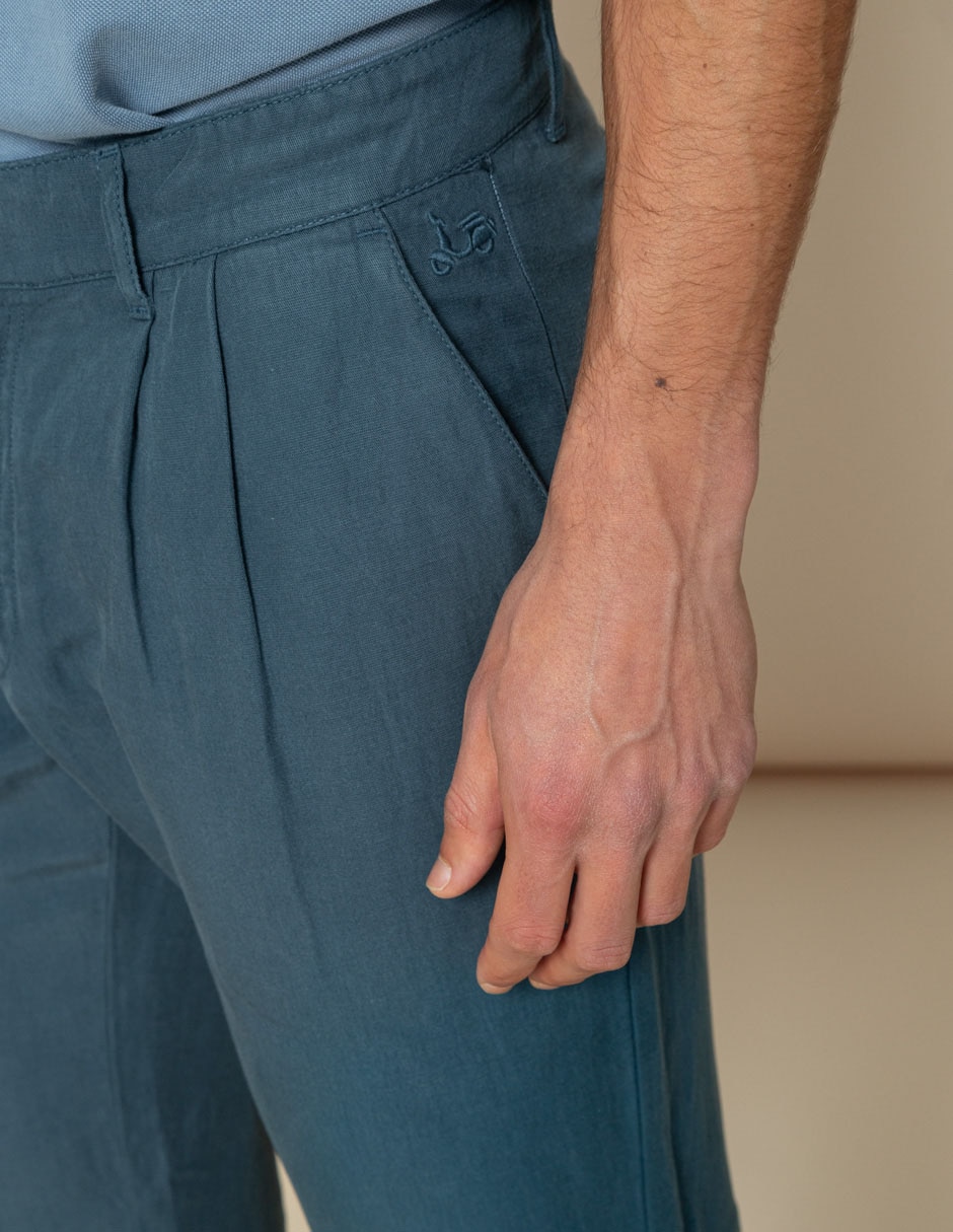 Pantalón recto de algodón para hombre 3