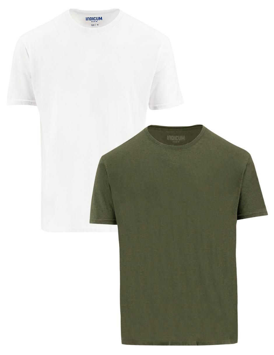 Set playera cuello redondo para hombre