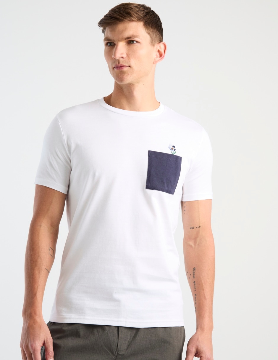 Playera cuello redondo para hombre