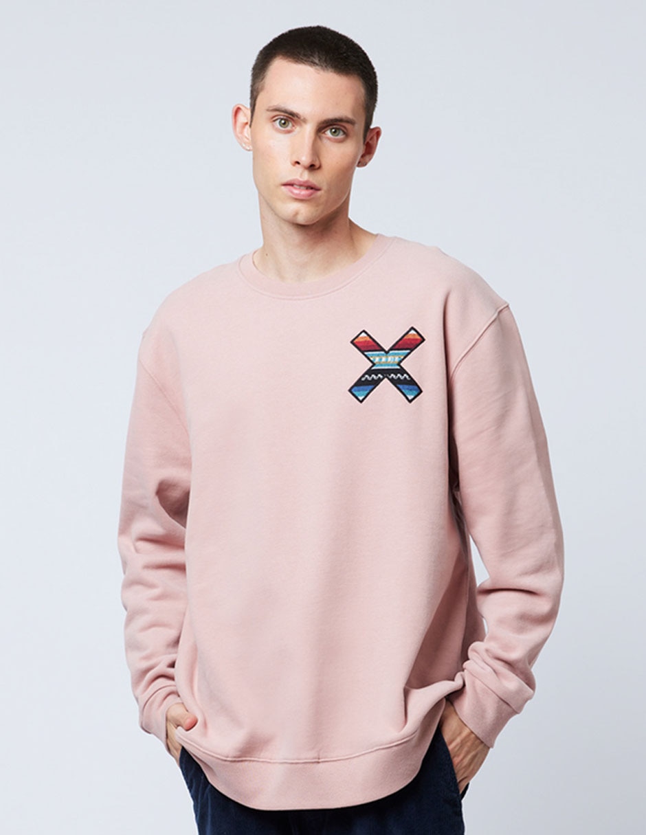 Banana Brand Sudaderas Sudadera Rosa Blue Banana Sudadera