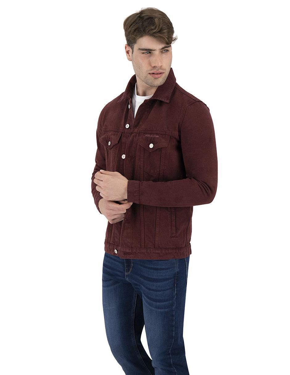 Chamarra de mezclilla con bolsillos para hombre 2