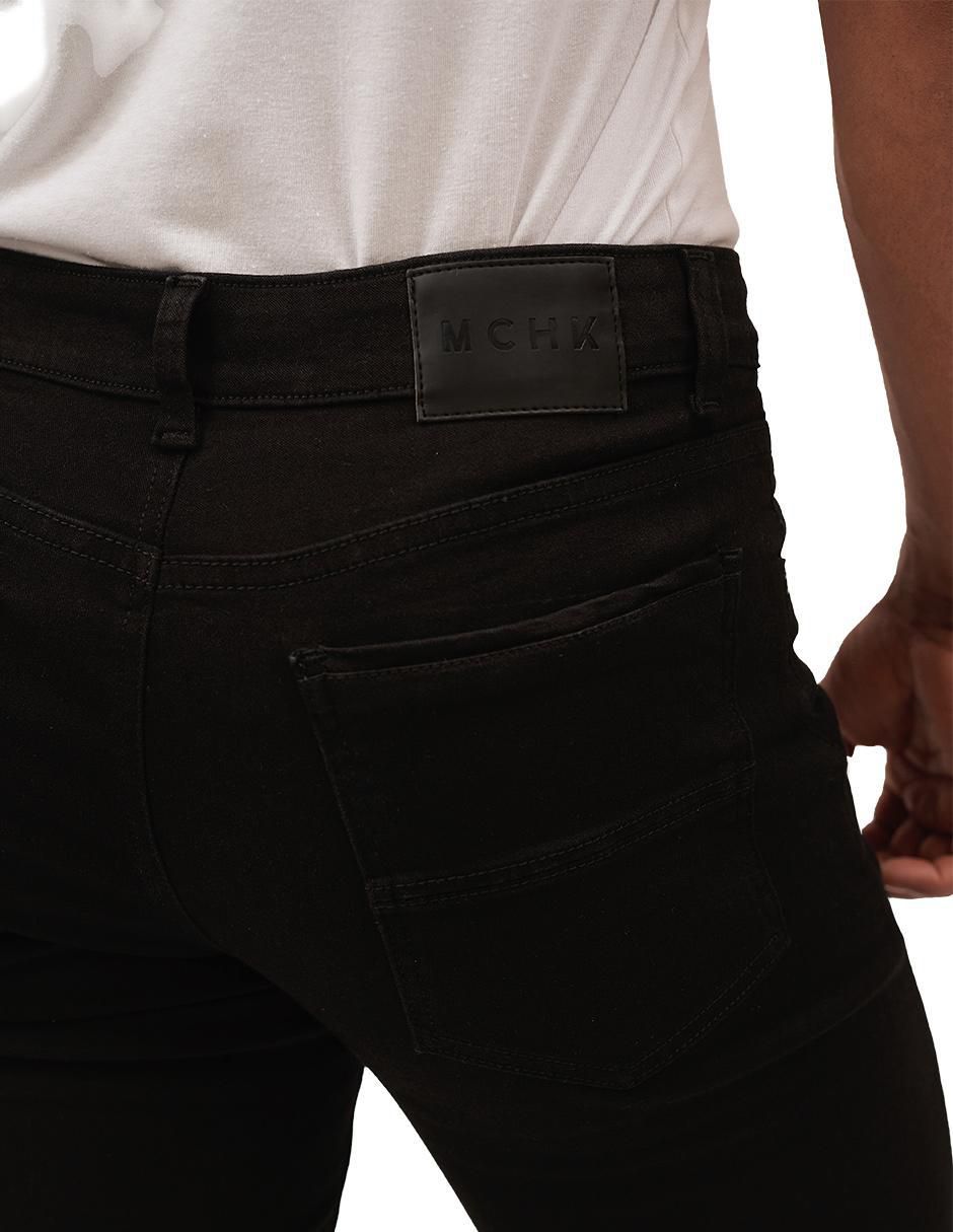 Jeans skinny lavado obscuro para hombre 5