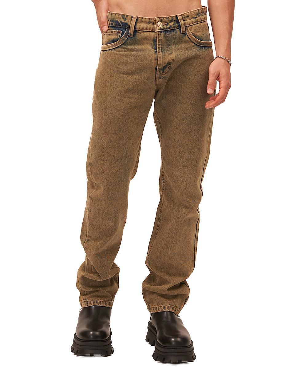 Jeans straight Mchk Oxido 8064 lavado bleach para hombre Liverpool